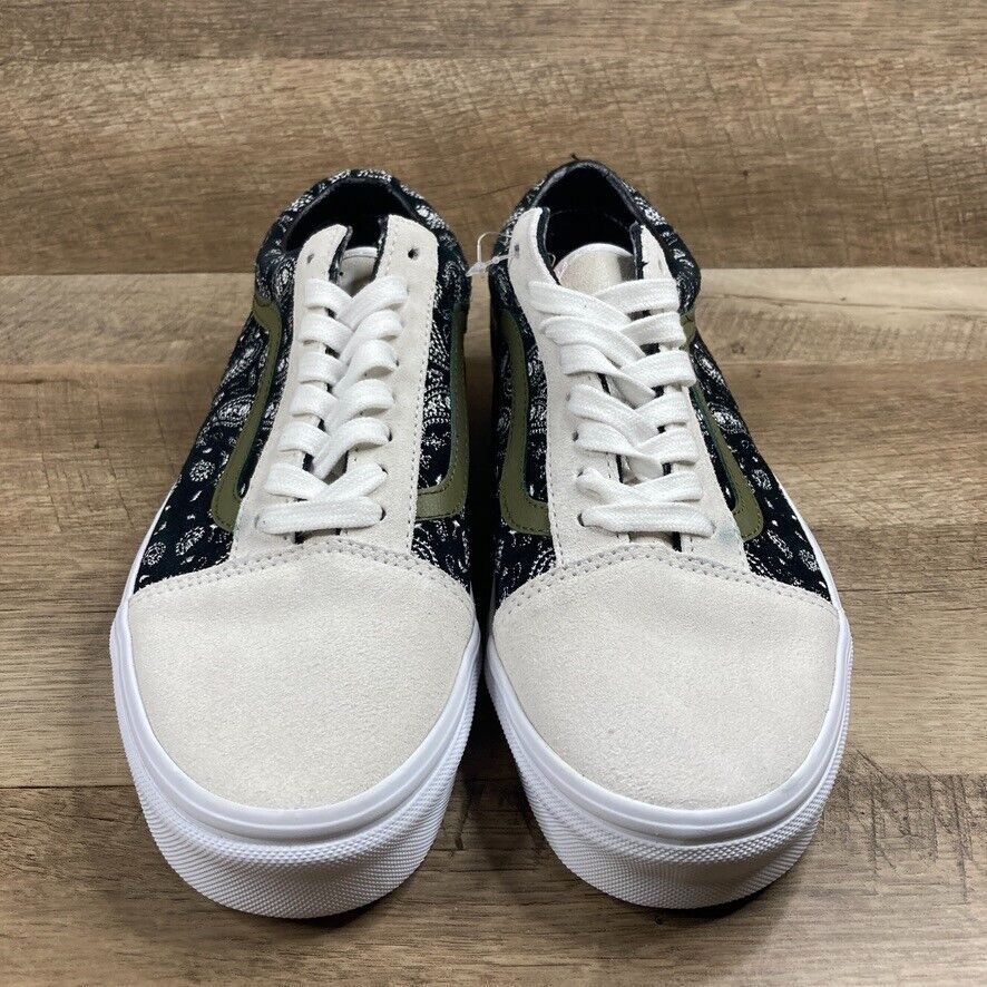 バンズ Old Skool Paisley スエード White ブラック Shoes Sneakers メンズ 8.5 Woメンズ 10 NEW 海外 即決