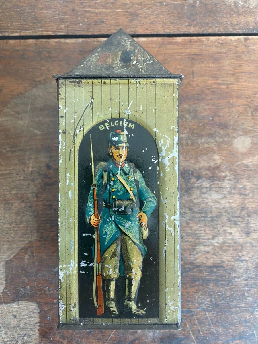 Rare Huntley & Palmers Biscuit Tin Sentry Box England Russia France Belgium 海外 即決_Rare Huntley & Pal 2