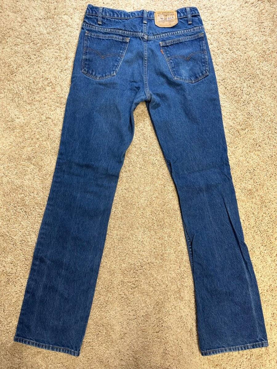 Vintage Levis Mens 517 Jeans Orange Tab Straight Leg Dark USA 100% Cotton 33 海外 即決