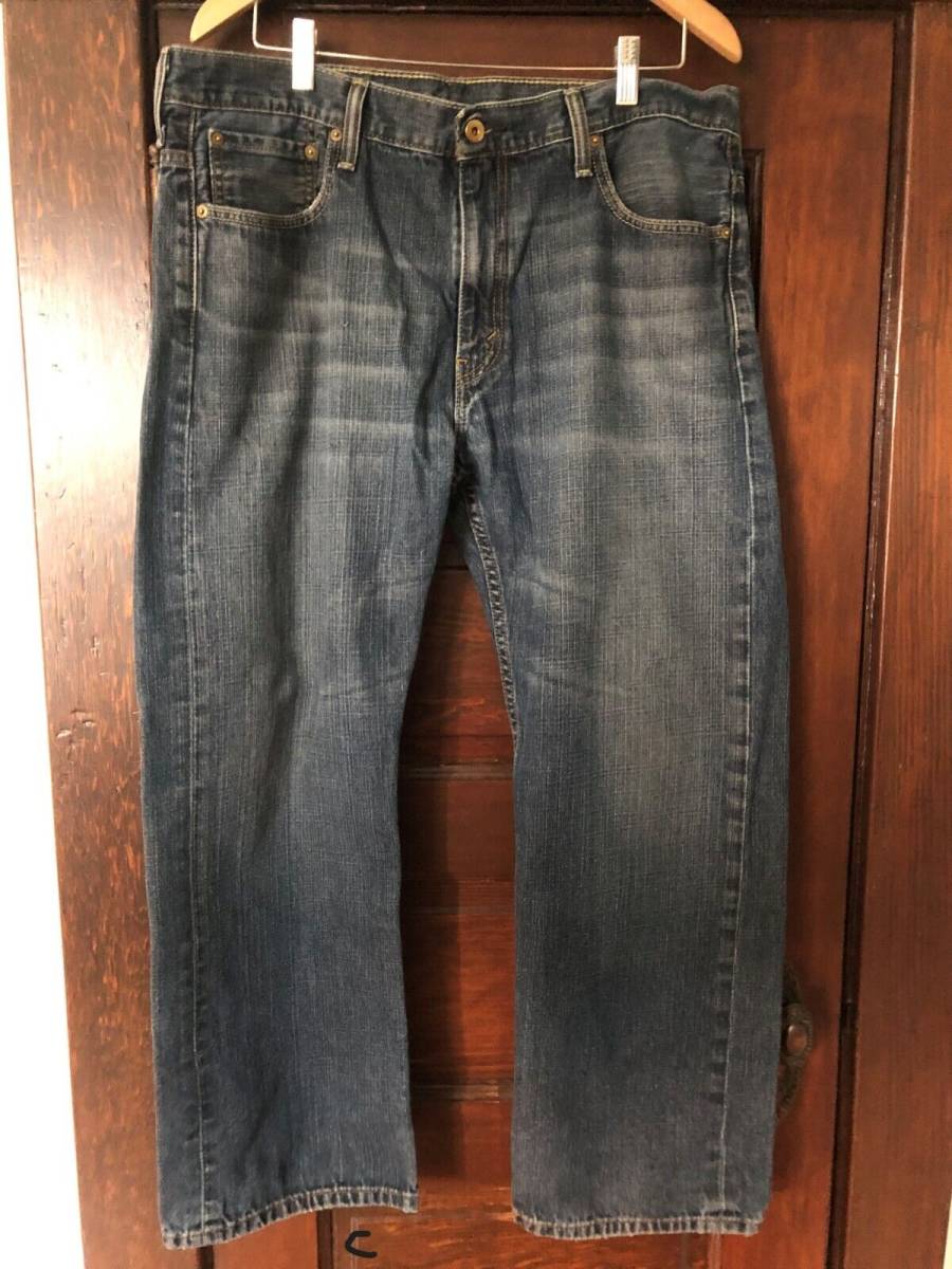 Levis 569 Jeans Men's 36x30 Blue Loose Fit Straight Leg 海外 即決