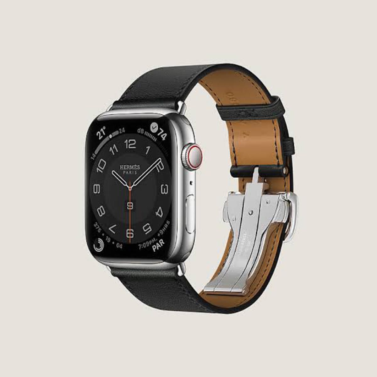 新品未開封】Apple Watch Hermes レザーバンド42/44/45mm用 シンプル