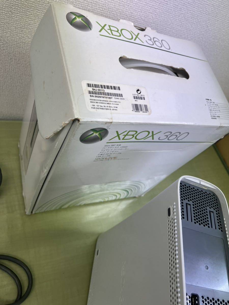 ■XBOX 360 20GBハードディスク 箱付き ゲーム機 本体 こんコントローラー _画像5