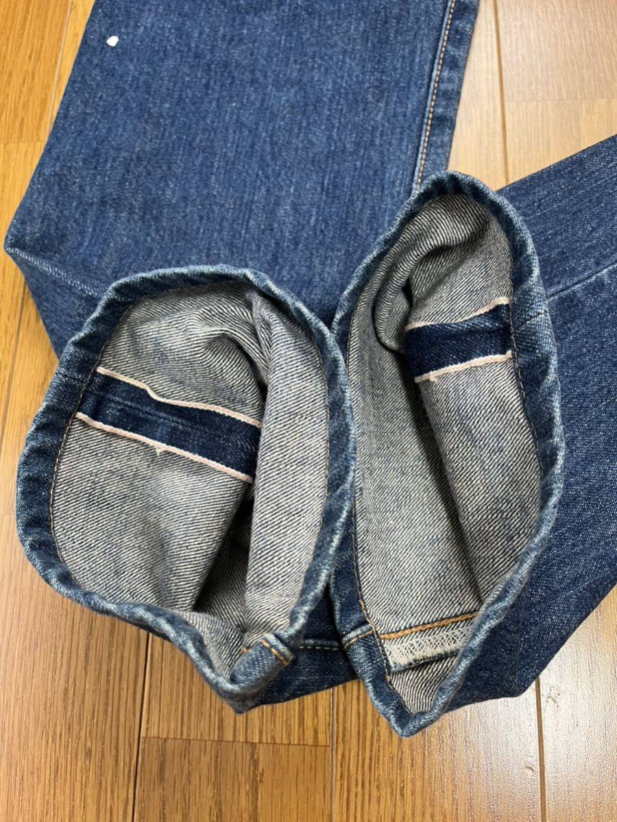 【雰囲気◎】LEVI’S 505 デニム 30インチ リーバイス デニムパンツ ジーンズ インディゴ ペンキ 赤耳送料無料 古着 美中古 復刻 日本製_画像6