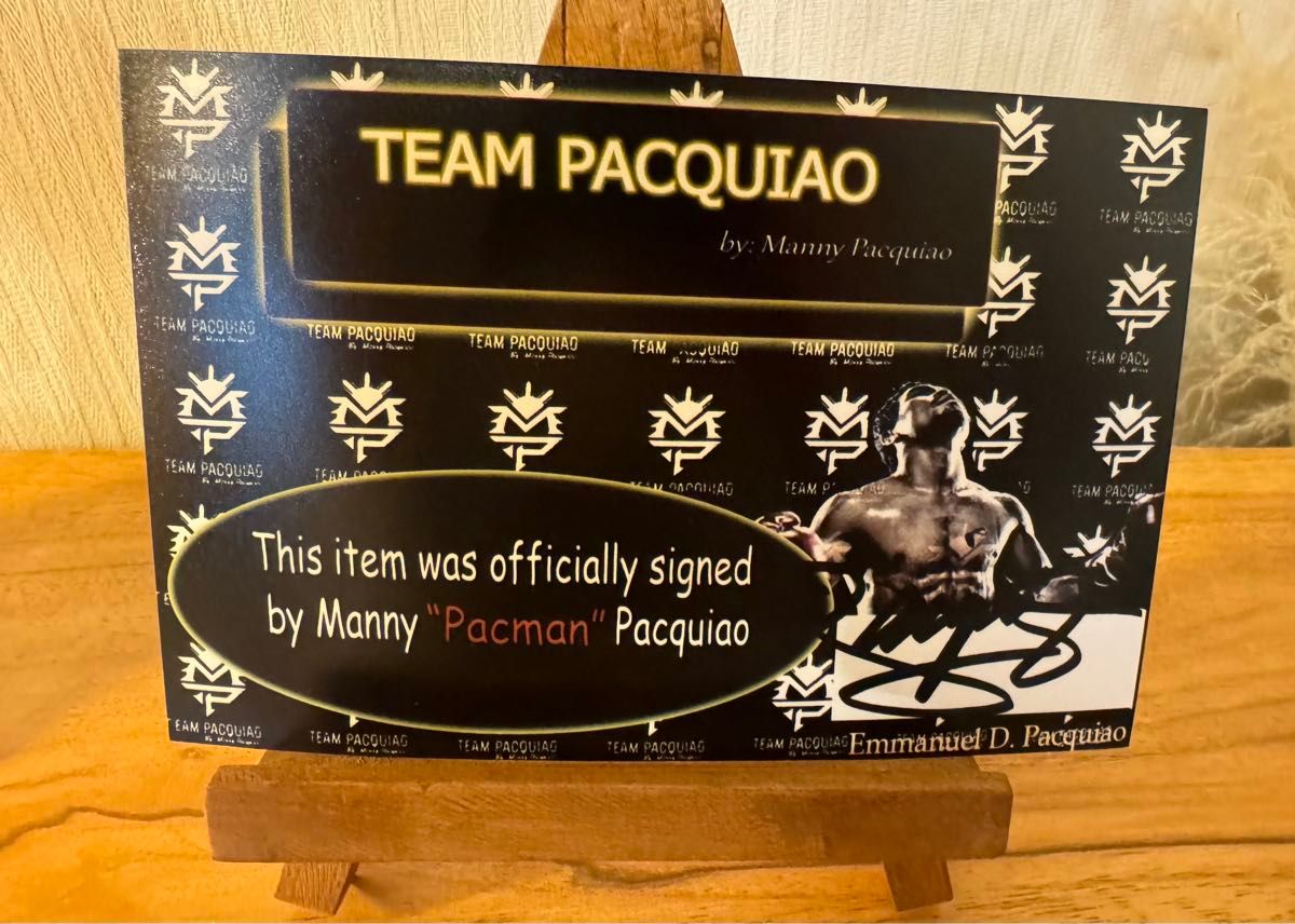 マニー・パッキャオ　直筆サイン入りフィギュア　認定証&写真付　Pacquiao  在庫1点限り  フィリピン好きな方に