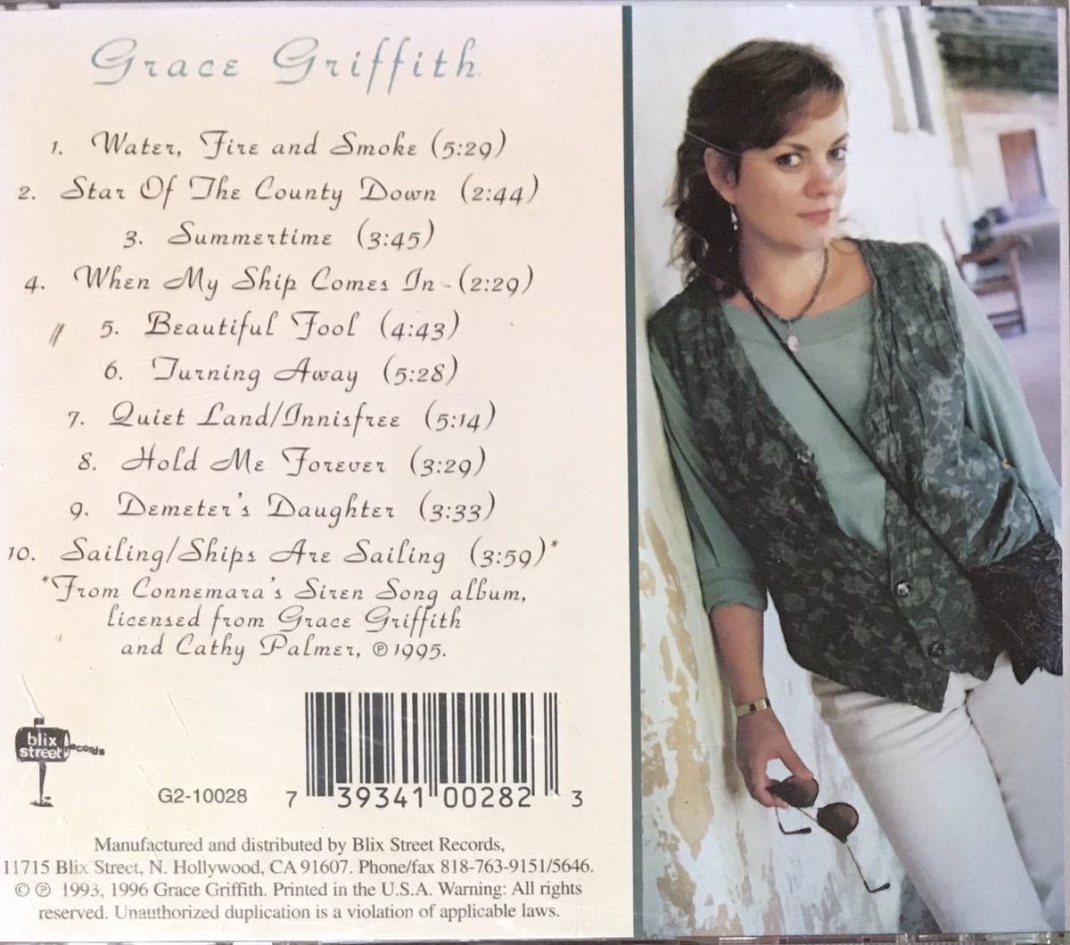 Grace Griffith[GRACE](96: US-Blix Street)ケルティック/アイリッシュ/フォーク/トラッド/女性シンガーソングライター/Martin Simpson_画像2