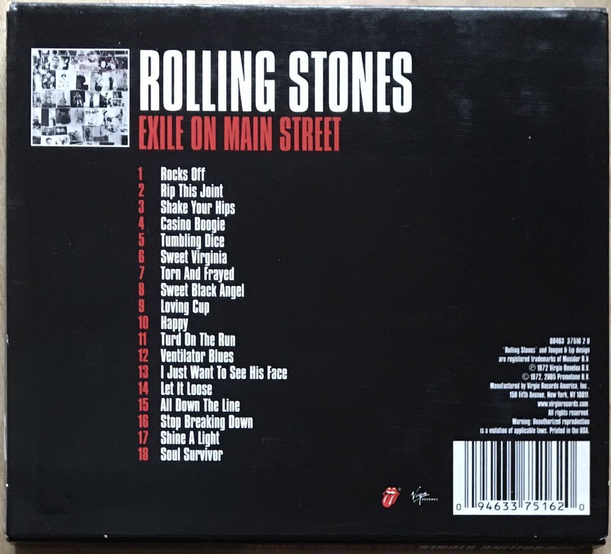 The Rolling Stones[Exile on Main Street](The USA Collection)ブリティッシュロック/ブルースロック/英国スワンプ/ガレージロック_画像2