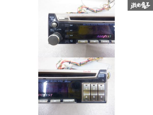 【動作OK！】ADDZEST アゼスト 汎用 デッキ CDデッキ CDプレイヤー DCコンバータ 1DIN DRX9255EXL 棚2J12_画像5