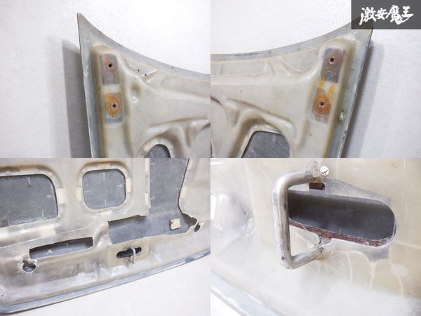 高勢スタウト EG6 シビック SIR カーボン FRP ボンネット フード パネル ノーマル形状 ダクト無し EG3 EG4 棚1A3_裏骨のカット