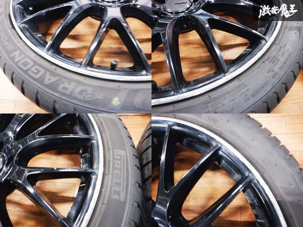 RAYS レイズ ホムラ 19インチ 2×9 8J +38 PCD114.3 5穴 5H 225/40R19 CR6 アコード ピレリ ドラゴンスポーツ RX-8 ティアナ ★ 棚1F21_画像5