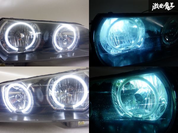 トヨタ純正加工 JZX100 GX100 チェイサー 後期 HID ヘッドライト ヘッドランプ 左右セット イカリング STANLEY 22-266 棚2L23_画像9