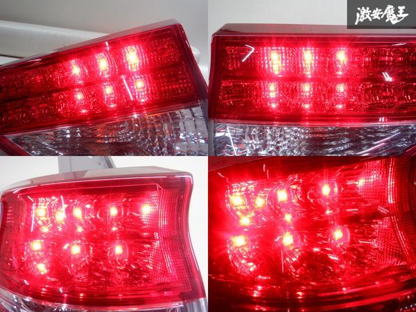 【破損無し！ 点灯OK！】トヨタ純正 ACR50W ACR55W エスティマ 中期 LED テールランプ ガーニッシュ 1台分 ICHIKOH 28-208 28-205 棚2M24_画像8