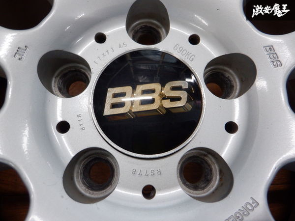 BBS RS778 ホイール 17インチ 7J +45 PCD114.3 5穴 1本 スペア 予備に クラウン マークX セレナ ヴォクシー ノア ★ 棚1F12_画像7