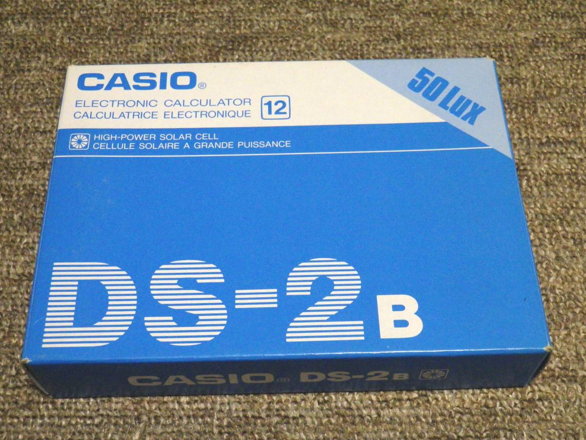 ◇未使用　CASIO カシオ 　12桁ソーラー電卓　DS-2B 昭和レトロ　長期保管品_画像3