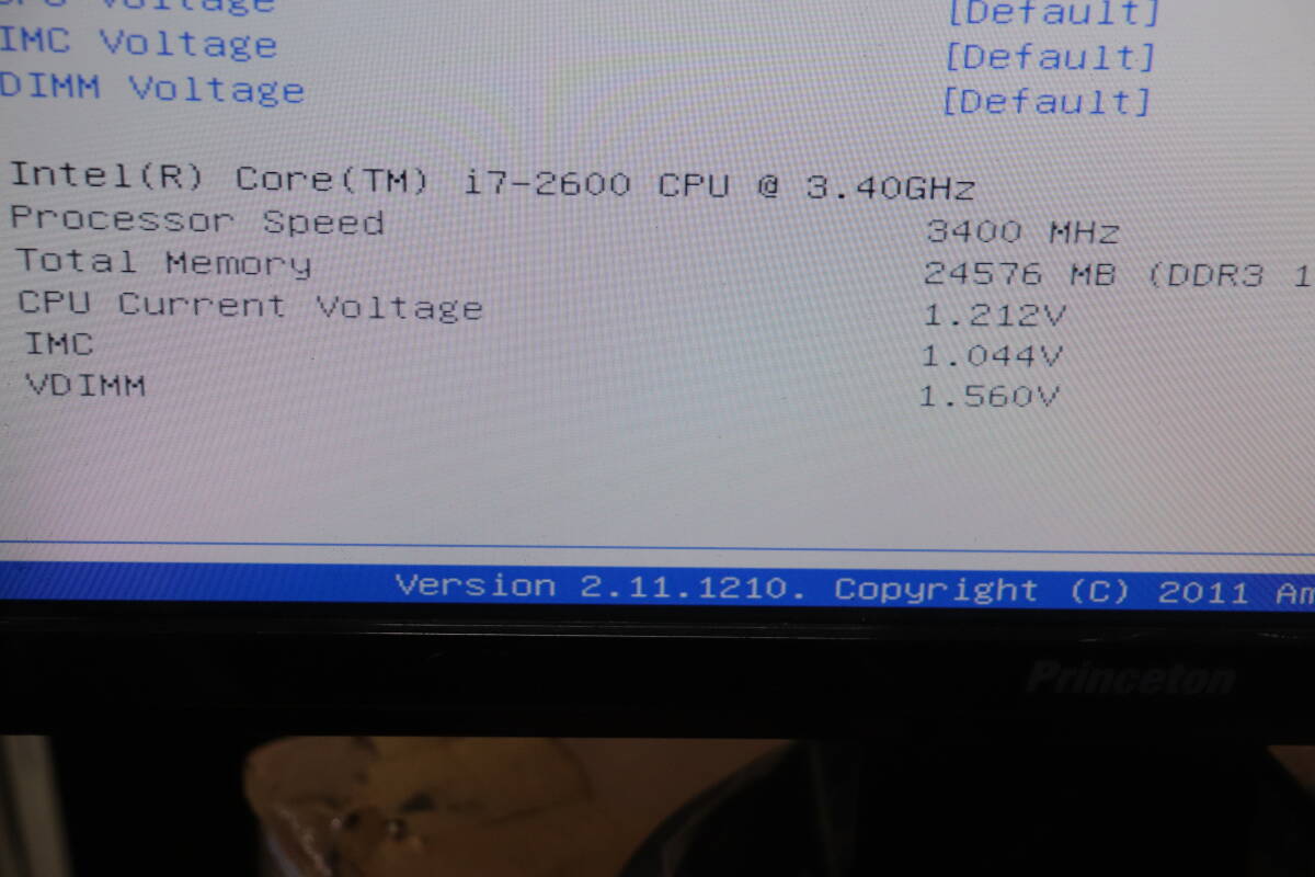 Y16/805 自作PC デスクトップパソコン CPU Core i7-2600 3.4GHz メモリ 24GB BIOS画面確認済 ジャンク_画像10