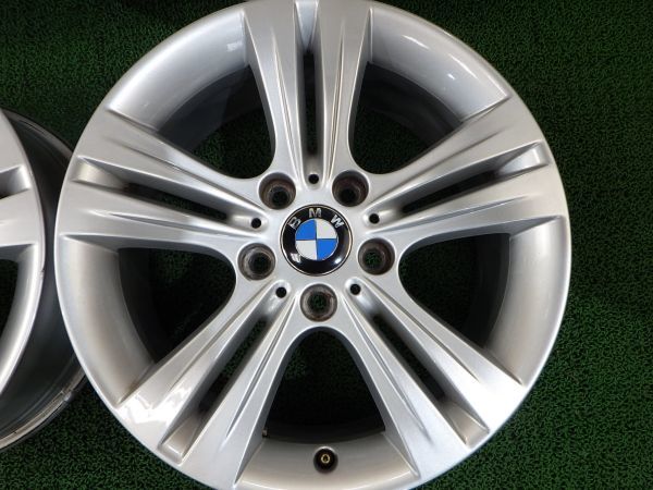 BMW 3シリーズ F30 純正アルミホイール 17×7.5J 5穴 PCD120 +37 ハブ径72.5 4本【純正戻し/17インチ/6796239】手渡し可の画像5