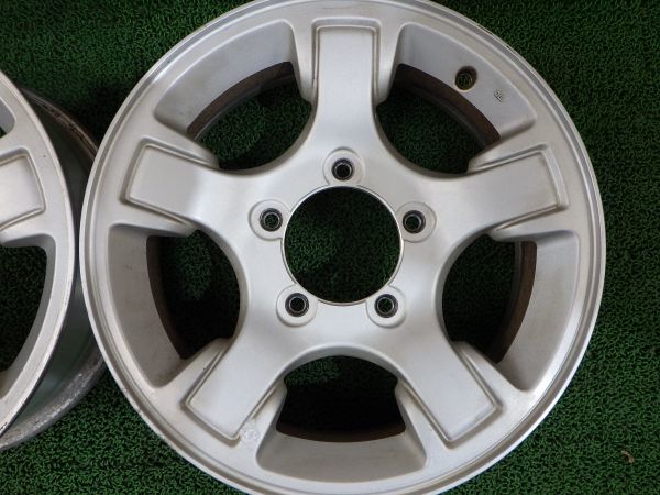 スズキ ジムニーJB23 純正アルミホイール 16×5.5J 5穴 PCD139.7 +22 ハブ径108 4本【純正戻し/16インチ】手渡し可の画像5