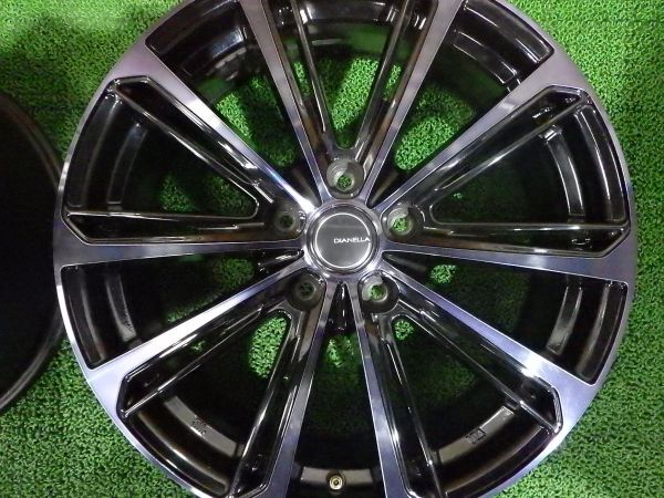 YFC DIANELLA W10 ディアネラ 社外アルミ 18×7J 5穴 PCD114.3 +43 ハブ径73 4本【カスタム/18インチ/ブルーブラックポリッシュ】手渡し可_画像3