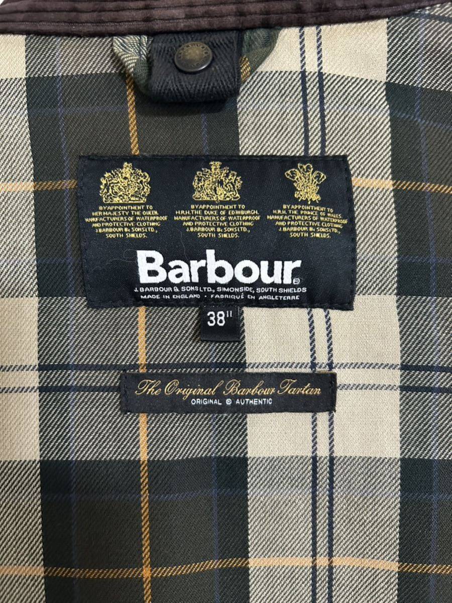 Barbour BORDER SLバブアー オイルドジャケット 38_画像5