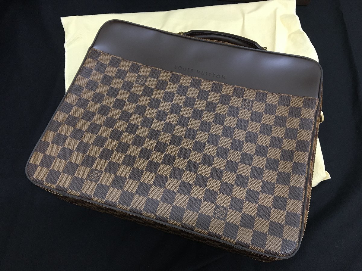 【箱付き】LOUIS VUITTON ルイヴィトン★ダミエ★ポルト オルディナトゥール サバナ★N53355 PCケース★ビジネス★バッグ RA-07_画像2