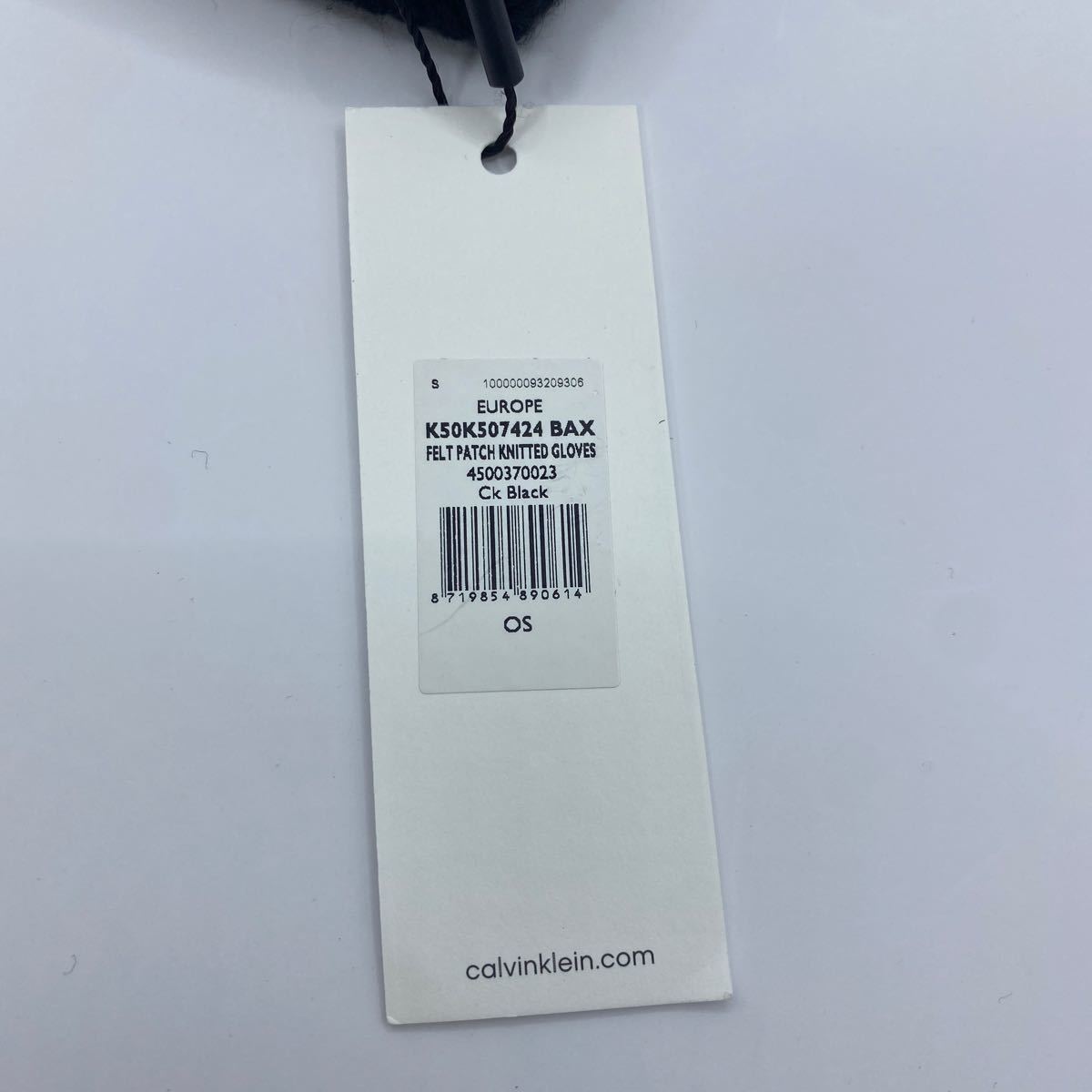 ★送料無料★新品★Calvin Klein(カルバンクライン)/ニット手袋/グローブ/ブラック/メンズ_画像4