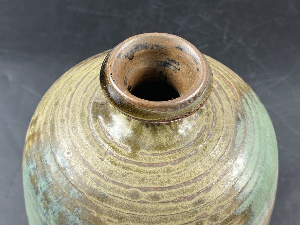 [ удача магазин ] маленький камень .. бутылочка для сакэ ваза 2 ... важное нет форма культура состояние высота 22.3cm