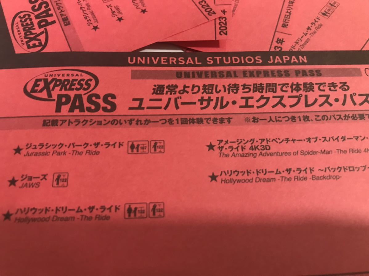 在庫9【日時指定無し】USJ エクスプレスパス ファストパス チケット ユニバーサルスタジオジャパン エキスプレス 優先入場 バックドロップ_画像2