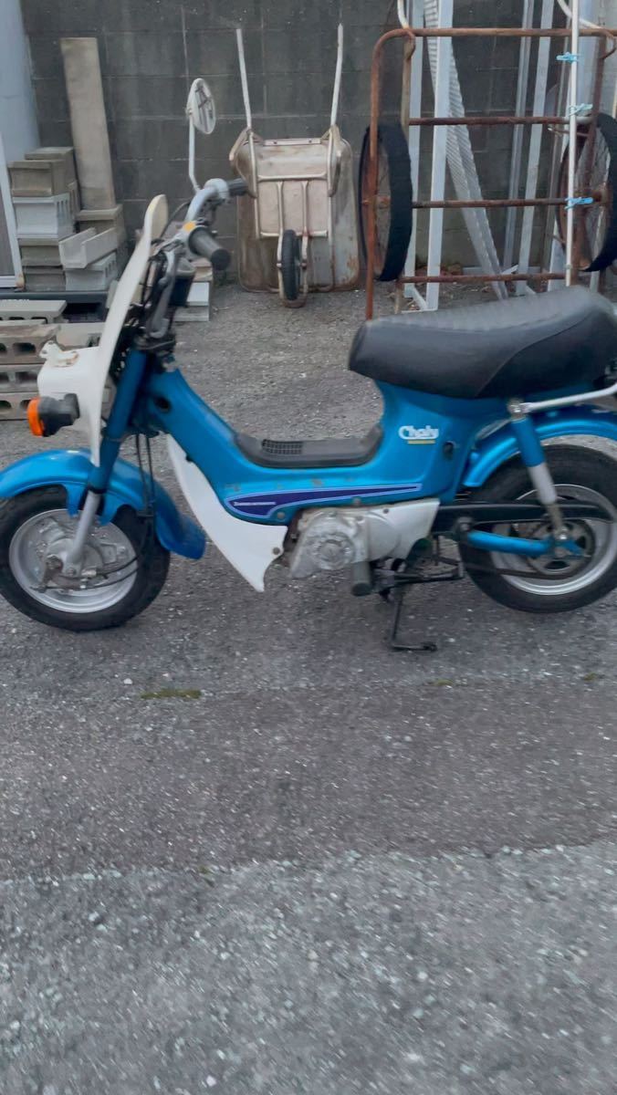 佐賀　動画記載　シャリー　AT オートマチック　青色　実動　原付　50cc バイク　２０年前から所持_画像3