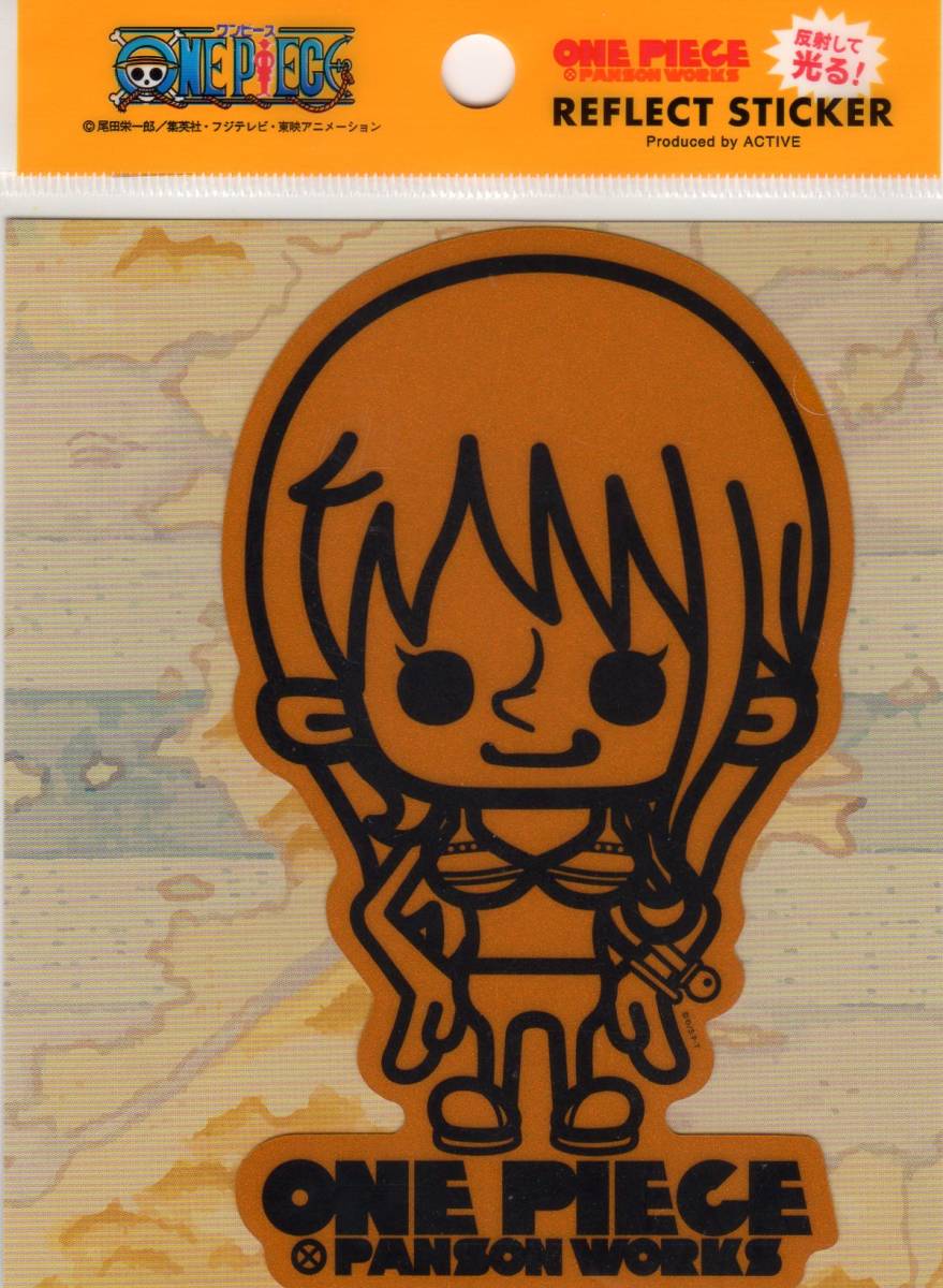 ONE PIECE One-piece * Nami * стикер * отражающий делать светится REFLECT STICKER