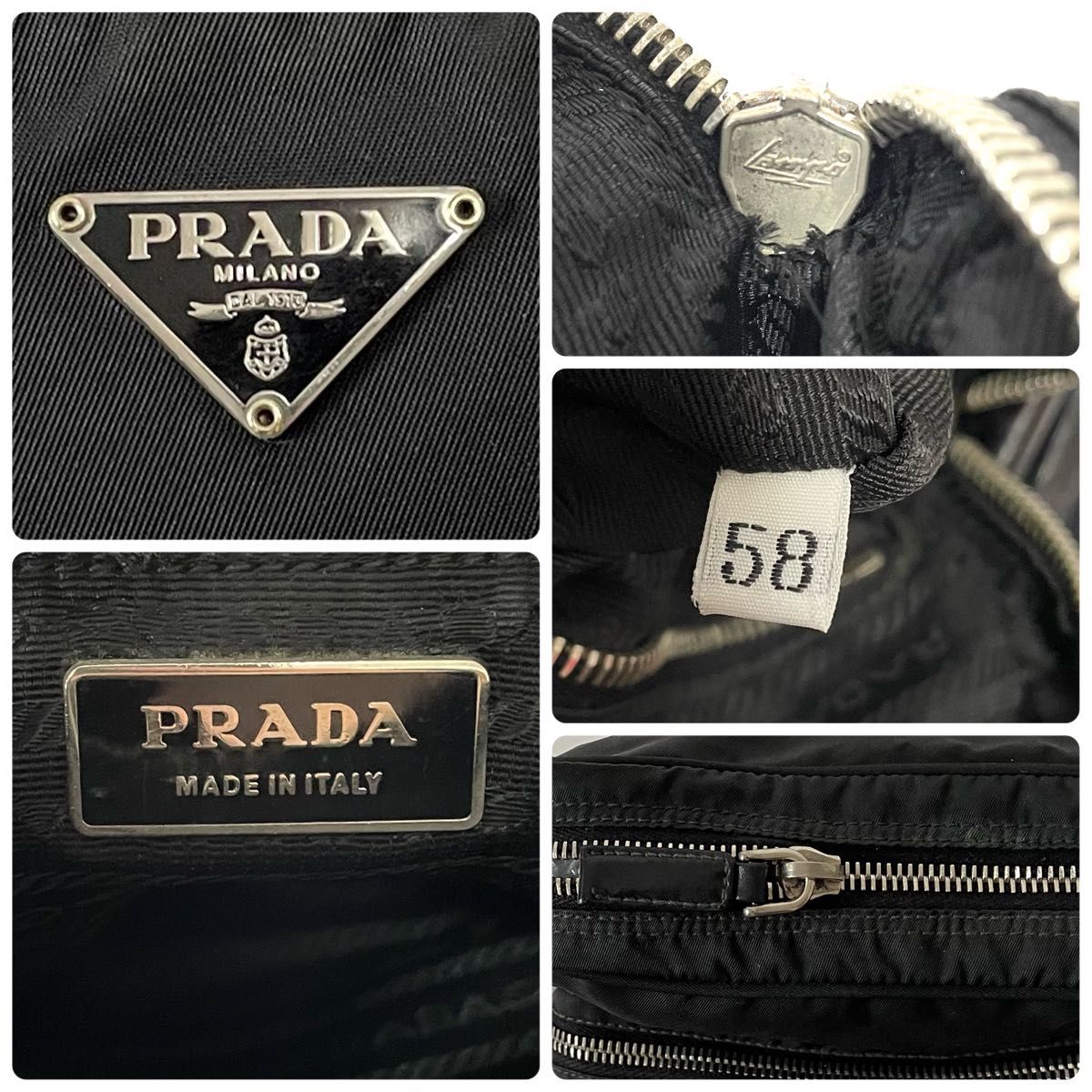 PRADA プラダ ショルダーバッグ アマゾン型 ナイロン×レザー PRADA プラダ ショルダーバッグ アマゾン型 ナイロン×レザー