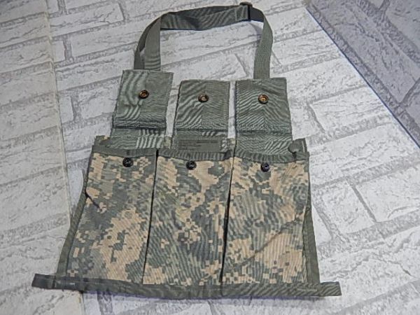 V42 新品！◆MOLLE POUCH 6 MAGAZINES BANDOLEER M16A2 バンダリアポーチ◆米軍◆サバゲー！ユーティリティポーチ！_画像3