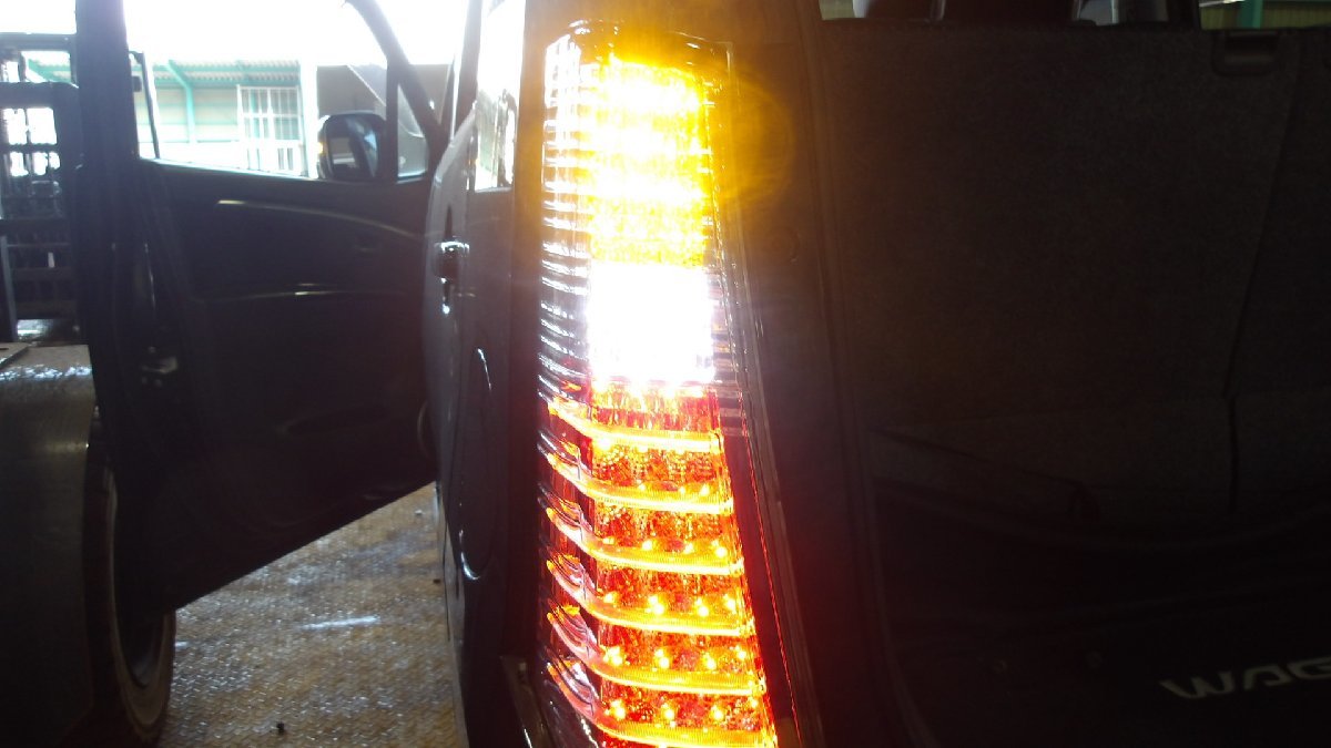  used Suzuki Wagon R stingray MH23S after market DEPO clear lens full LED left right tail lamp set 08-D18-1901 ( shelves 1275-204)