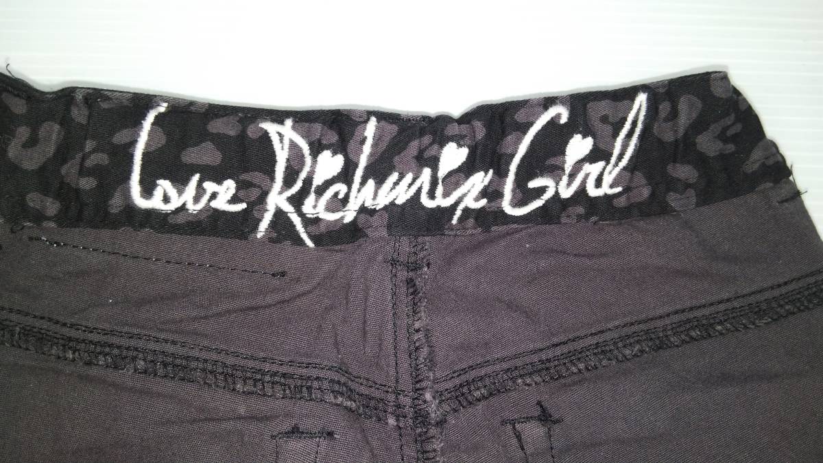 [ повторный снижение цены! быстрое решение!]*RICH MIX/ Ricci Mix * ребенок одежда распорка брюки чёрный незначительный фиолетовый. леопардовый рисунок серебряный patch 140.
