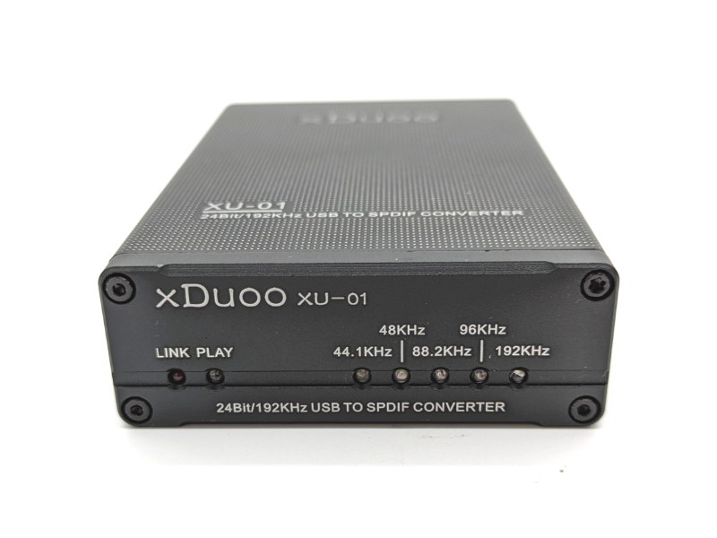 【箱・ケーブル有】xDuoo XU-01 【ハイレゾ音源対応】D/Dコンバーター 24Bit/192KHz 【ジャンク】《管理番号：240228-05》_画像8