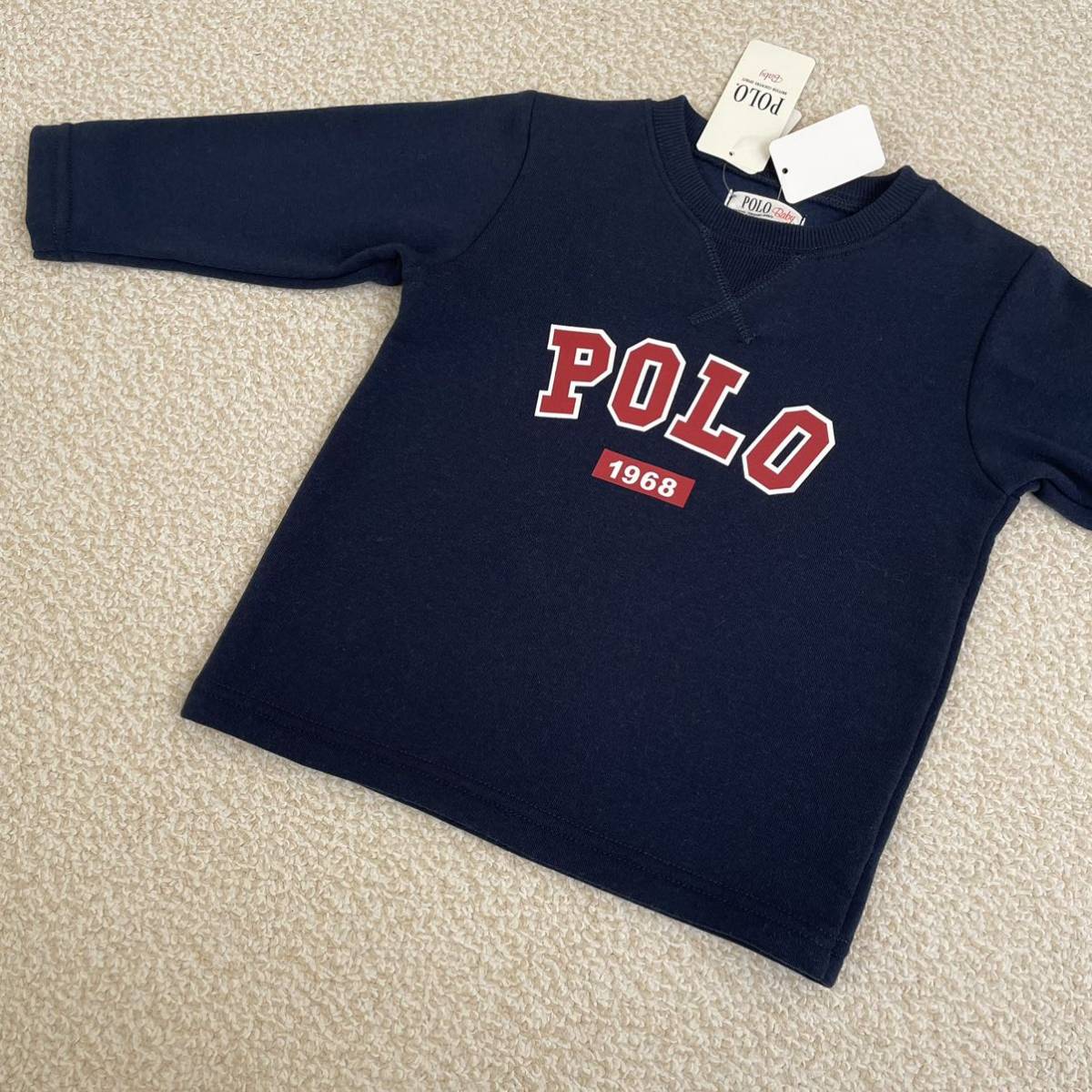 【送料無料】新品★POLO BCS 裏起毛 スウェット パジャマ ベビー 男の子 90cm_画像3