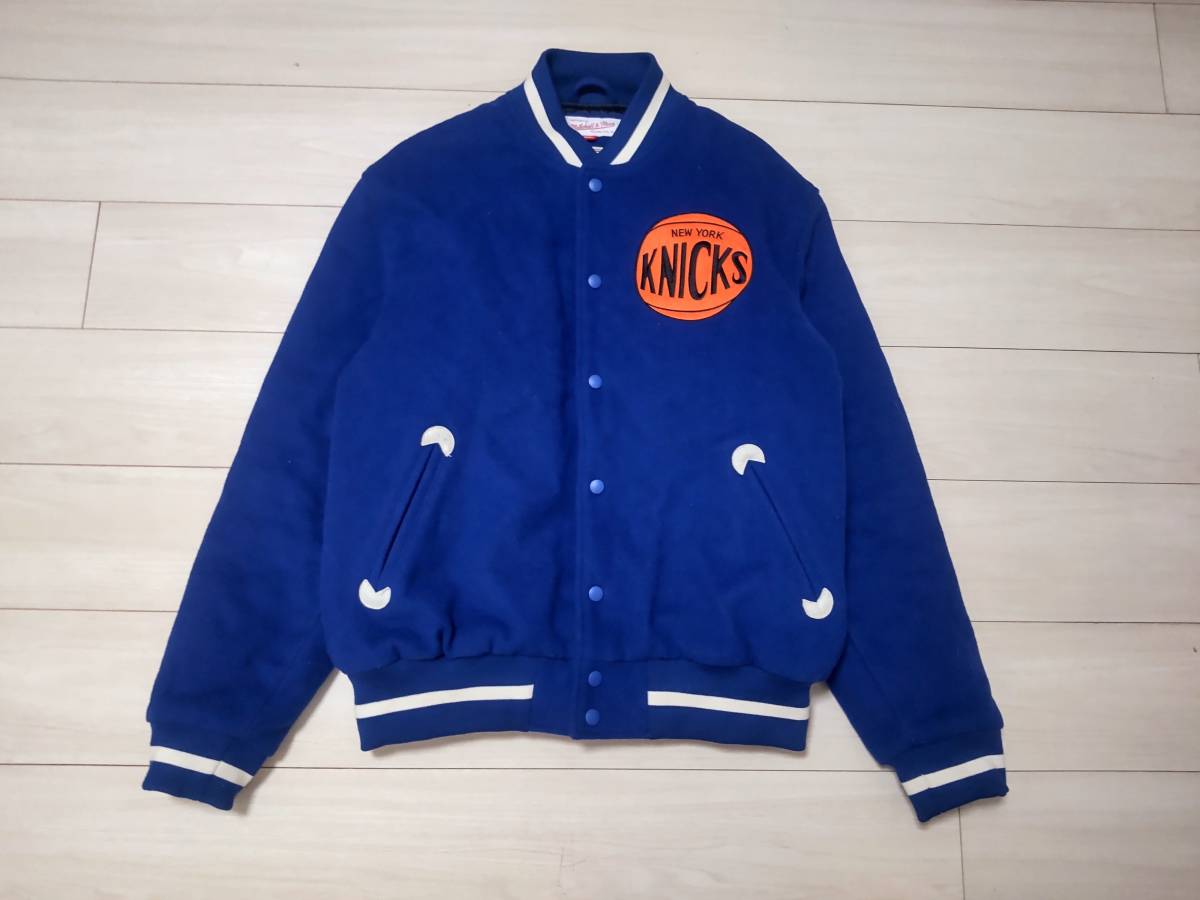 ★ミッチェル&ネス　mitchell&ness　ウールスタジャン　★ニューヨーク・ニックス　NEW YORK KNICKS 　★鮮やかなカラー_画像1