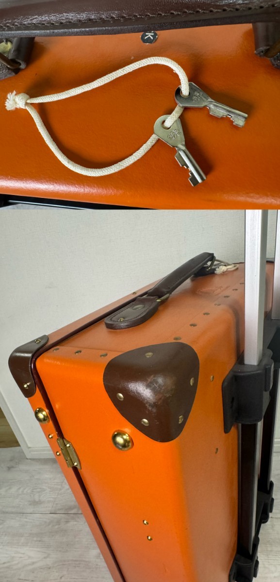グローブトロッターセンテナリー　　スーツケース　　オレンジ　イギリス製 送料1800円 東京_画像9