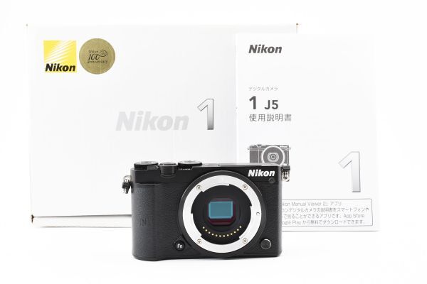 【ジャンク】ニコン Nikon 1 J5 ブラック ボディ #3206A618の画像1