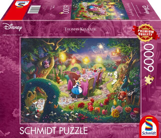 57398 SD 6000ピース ジグソーパズル ドイツ発売 ディズニー Alice 不思議の国のアリス Thomas Kinkade - Disney, Mad Hatter’s Tea Party