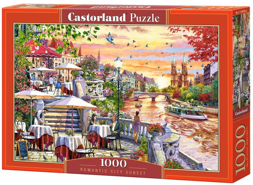 CA 104956 1000ピース ジグソーパズル ポーランド発 ロマンチックシティの夕日 Romantic City Sunset