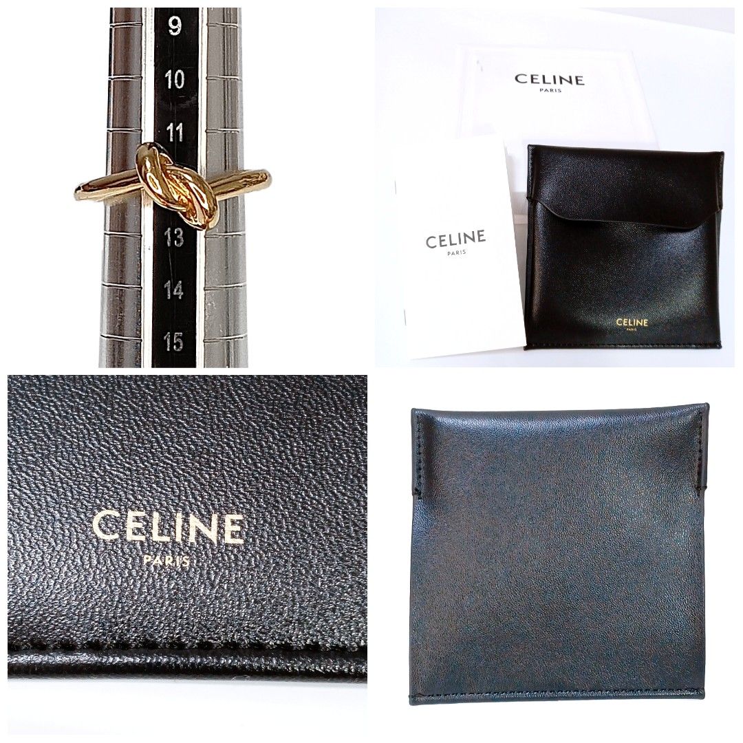 CELINE セリーヌ ノットリング 指輪 ゴールドフィニッシュ サイズ54 12