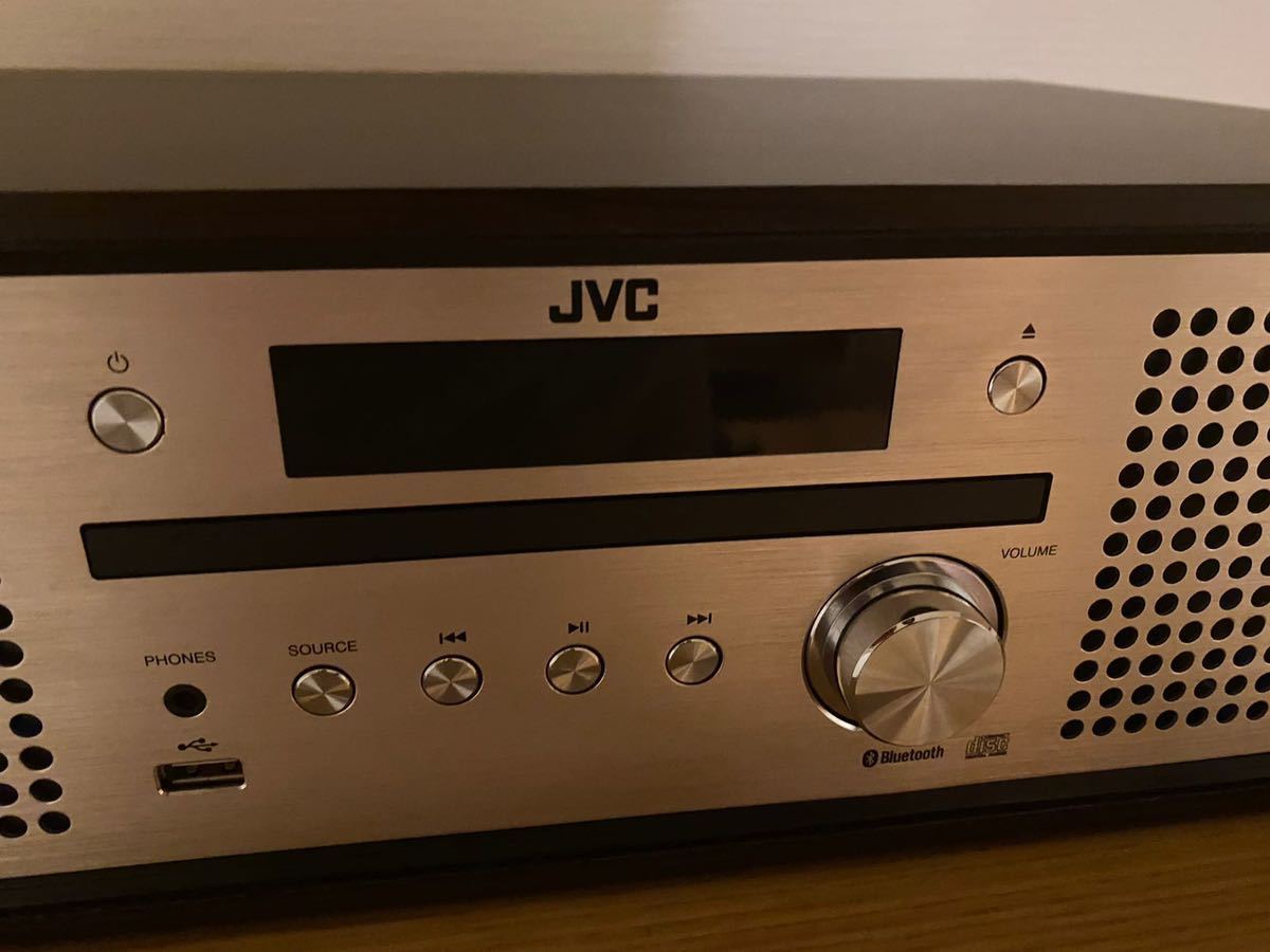 JVC NX-W30 ミニコンポ Bluetooth対応 ウッドキャビネット ウォールナット_画像2