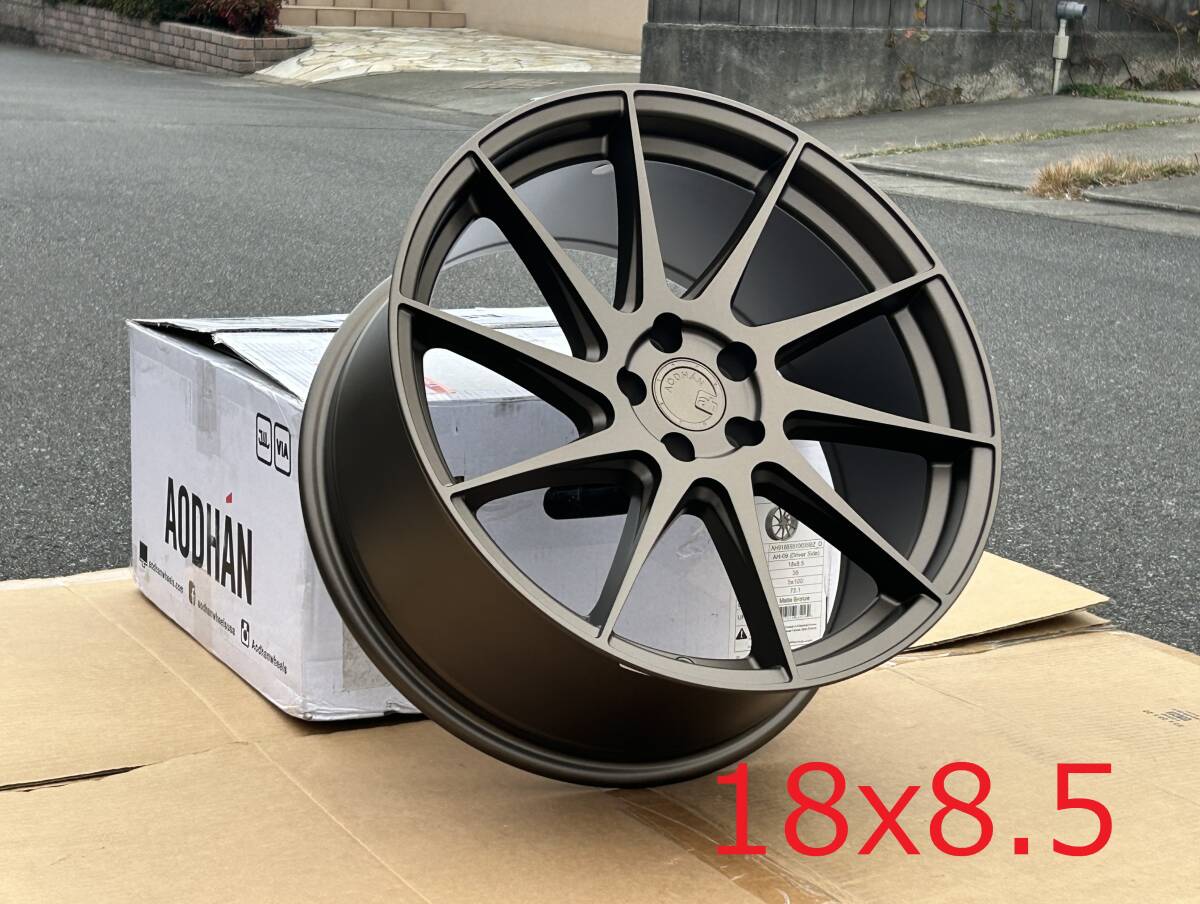 新品！Aodhan AH09 18x8.5+35 18インチ 5穴 PCD108 Matte Bronze 左右対称 ミラーリング フローフォーミング製法_画像1