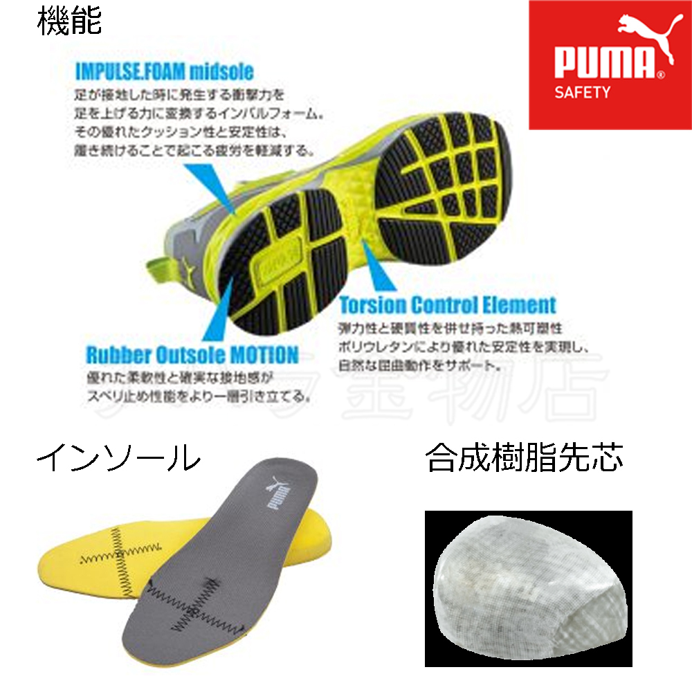 送料無料！PUMA　Fuse Motion 2.0／ヒューズ・モーション 2.0　Low　安全靴　レッド64.226.0　26.5cm_画像3