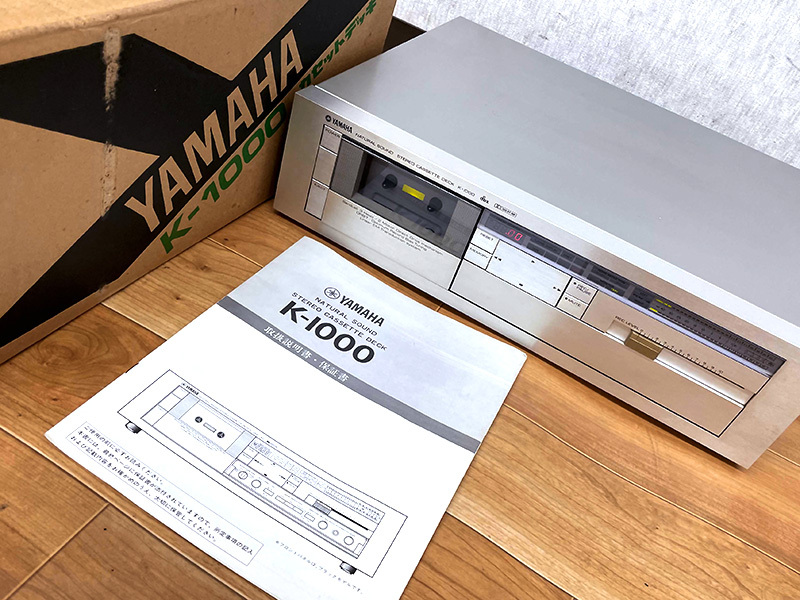 ★YAMAHA K-1000 カセットデッキ 取説・元箱付属 ヤマハ★_画像1