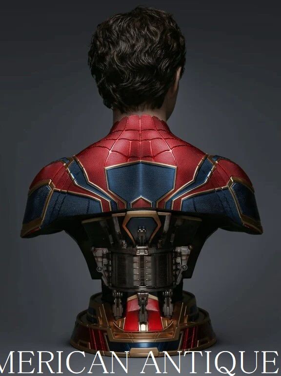  worldwide limitation 888 body Spider-Man ( iron * Spider ) Queen * Studio height 74cm life-size bust up figure LA direct import 