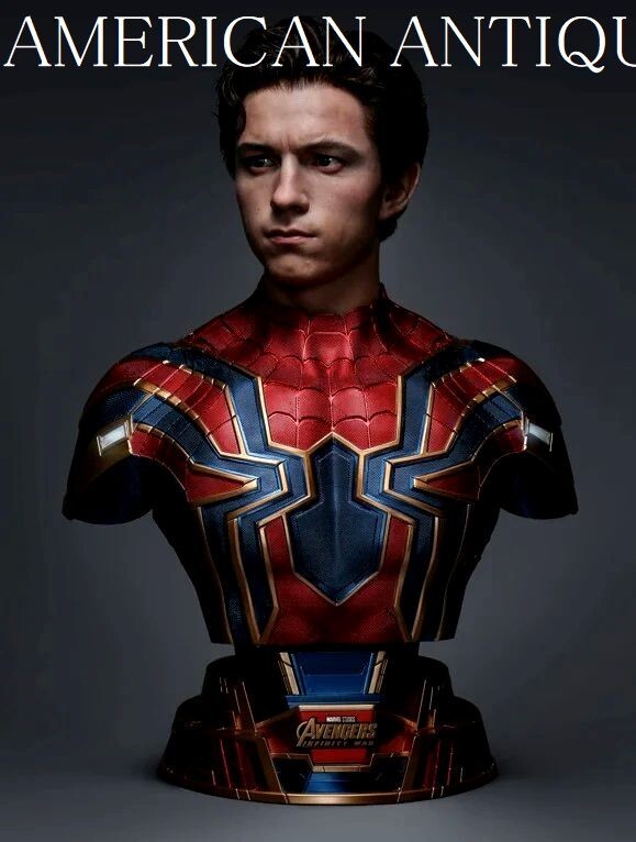  worldwide limitation 888 body Spider-Man ( iron * Spider ) Queen * Studio height 74cm life-size bust up figure LA direct import 