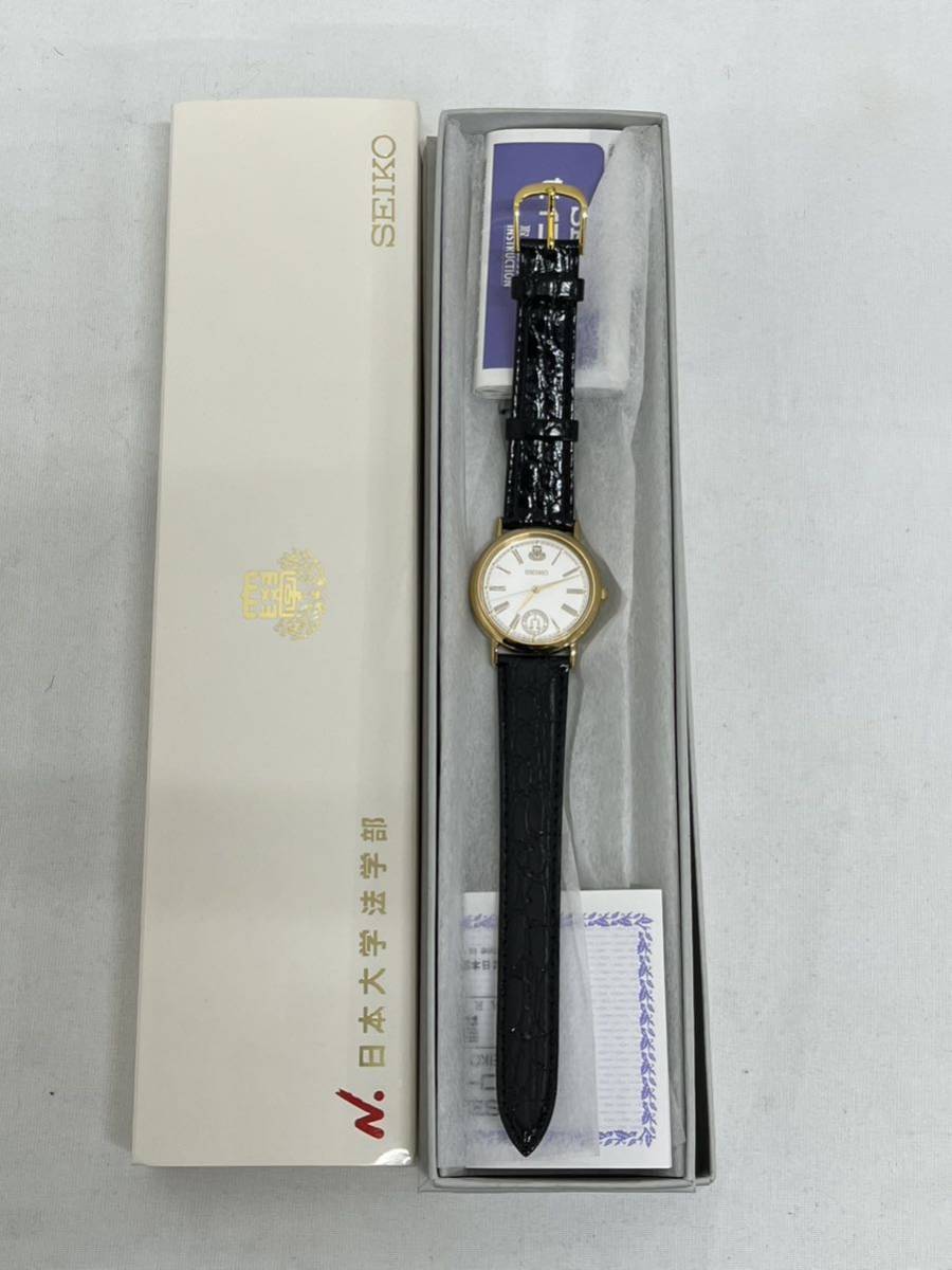 SEIKO/セイコー/7N01-6890/3針/ローマン/ゴールドカラー/ラウンド/純正ベルト/箱・付属品付/クォーツ/メンズ腕時計の画像1