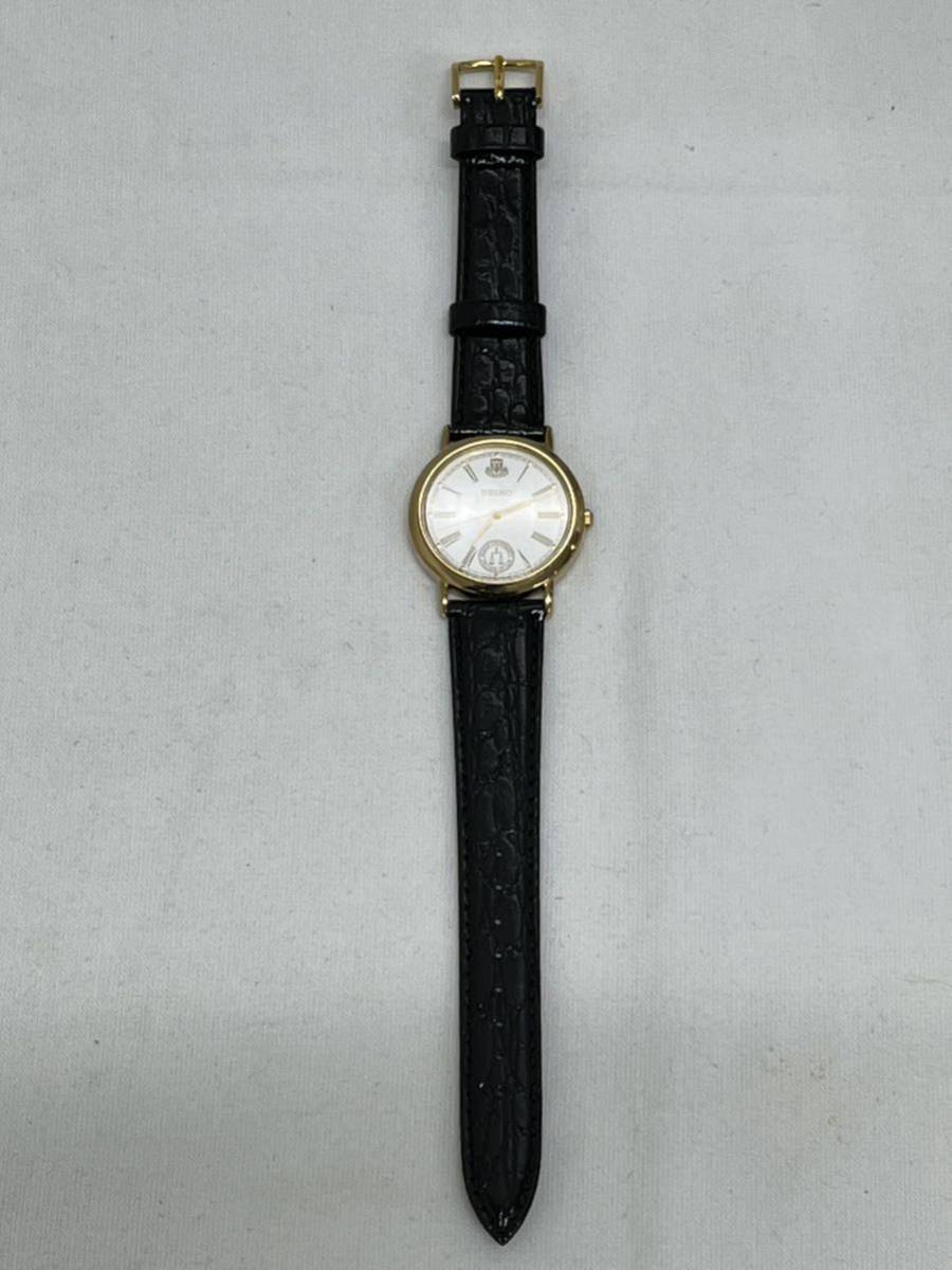 SEIKO/セイコー/7N01-6890/3針/ローマン/ゴールドカラー/ラウンド/純正ベルト/箱・付属品付/クォーツ/メンズ腕時計の画像2