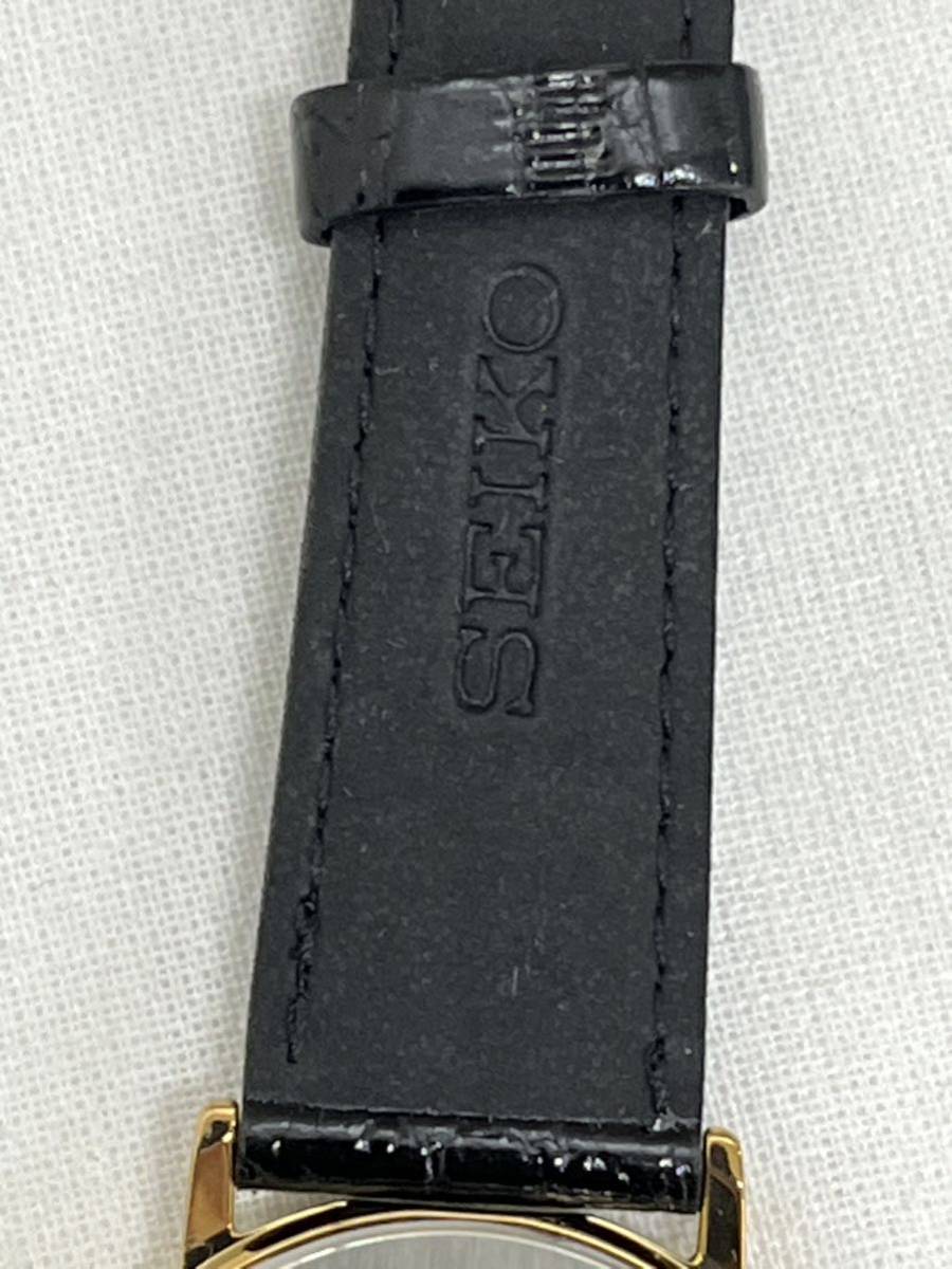 SEIKO/セイコー/7N01-6890/3針/ローマン/ゴールドカラー/ラウンド/純正ベルト/箱・付属品付/クォーツ/メンズ腕時計の画像7