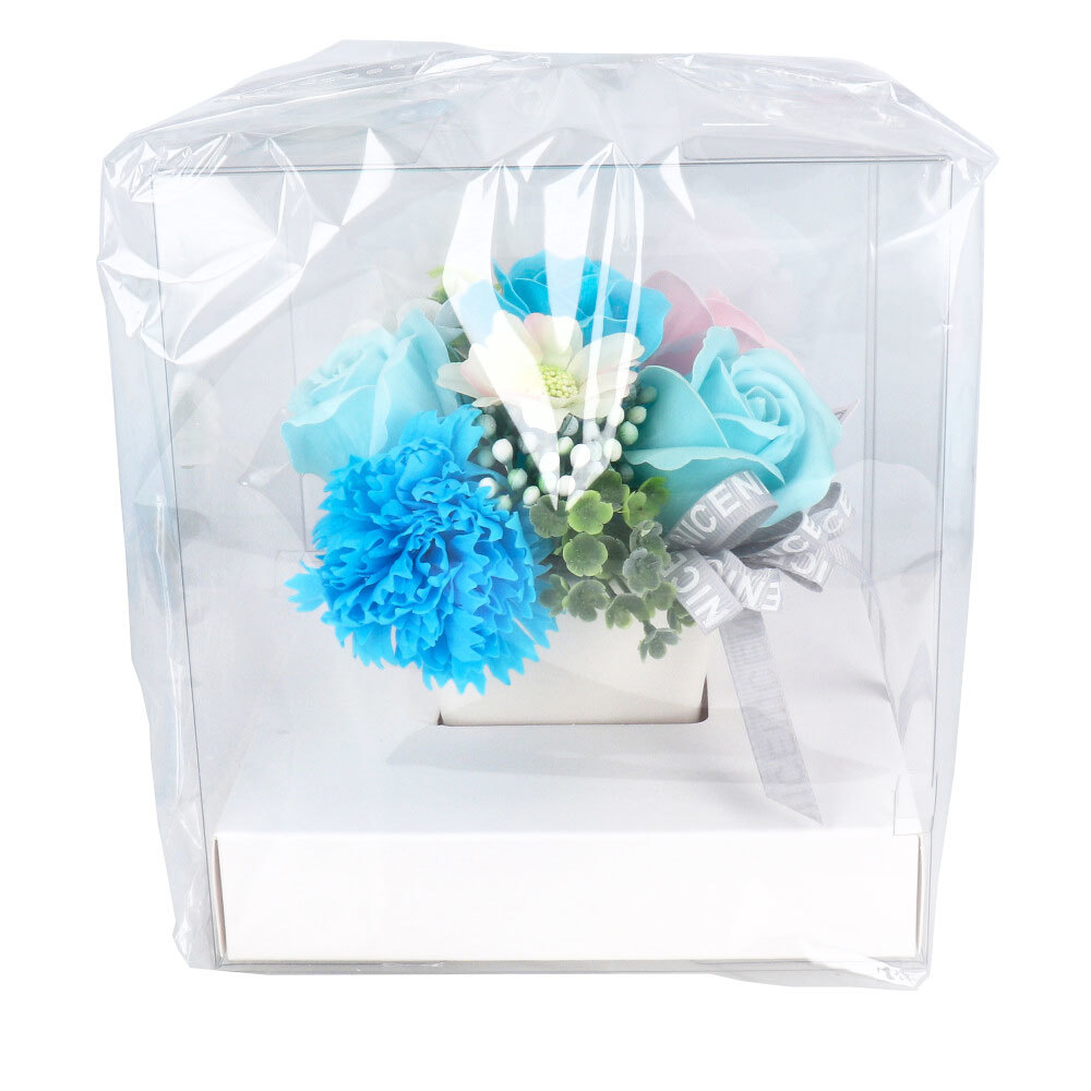  summarize profit car bon flower S-165 blue x [4 piece ] /k